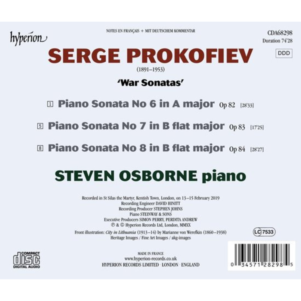 Hyperion Piano Sonatas Nos 6 7 & 8