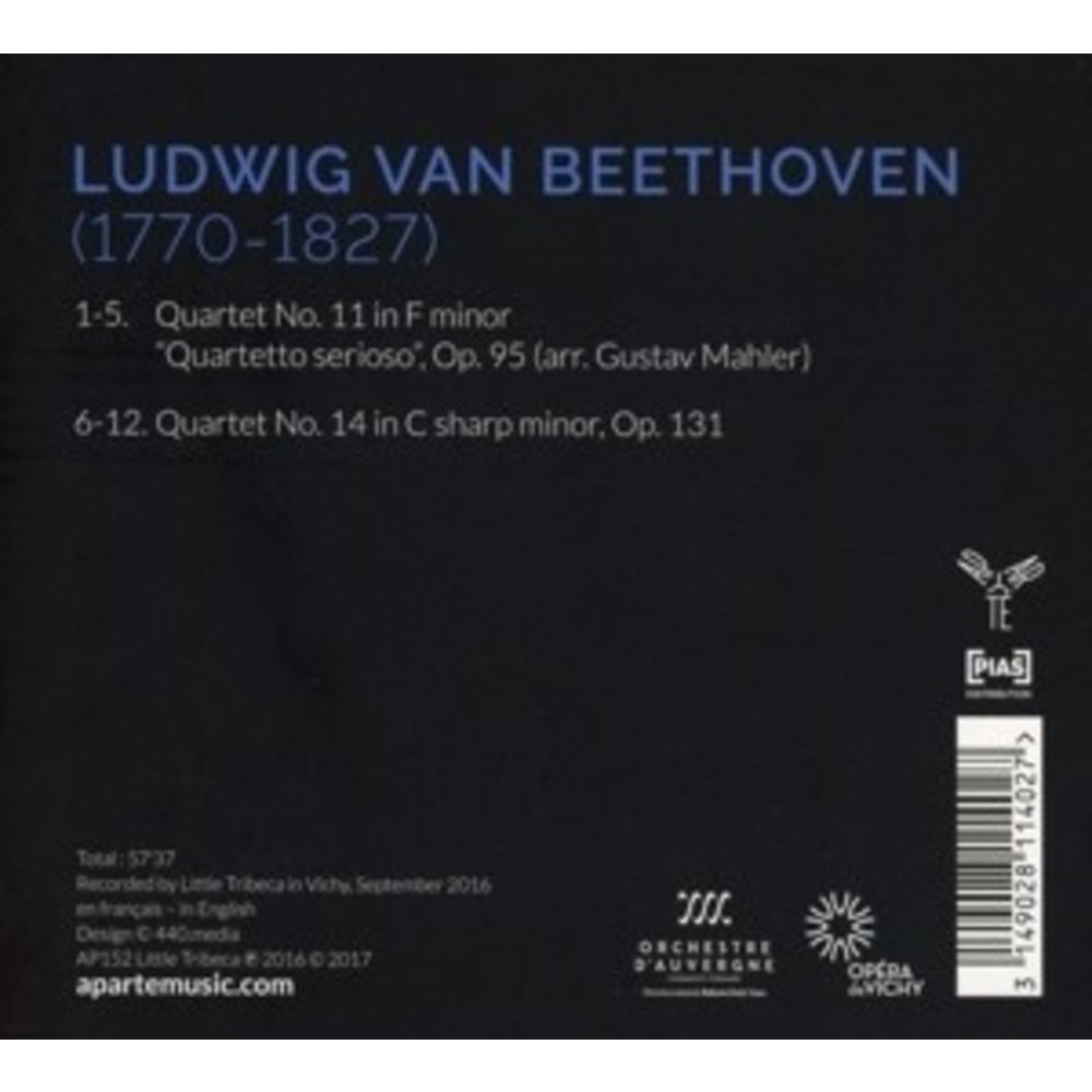 Aparté Beethoven / Quartets Op.95 & 131