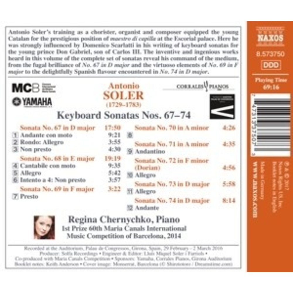 Naxos Keyboard Sonatas Nos. 67-74