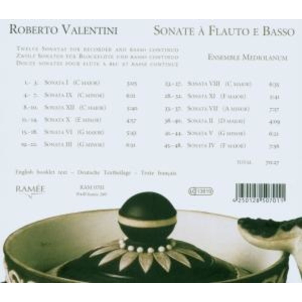 Ramée Sonate Flute E Basso