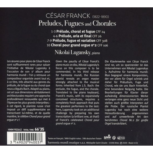 Harmonia Mundi Franck: Preludes Fugues & Chorals