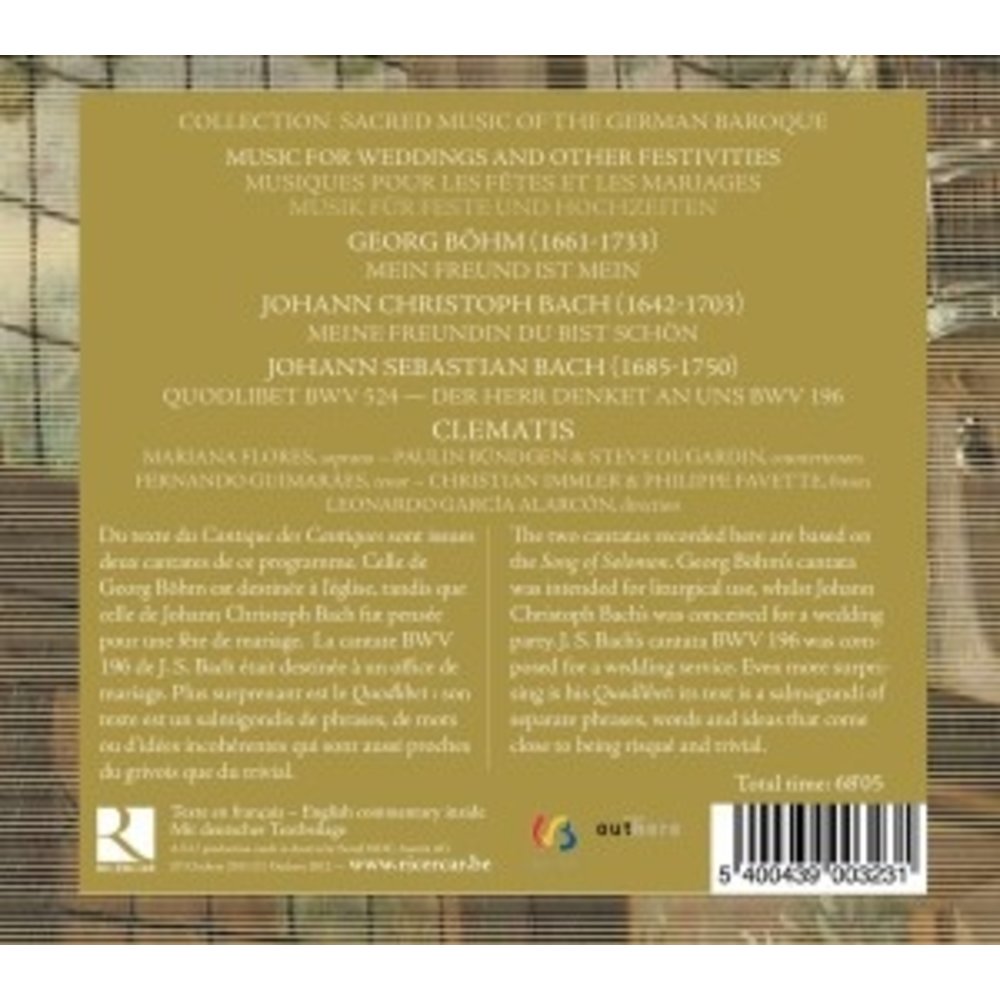 Ricercar Musiques Pour Fetes Et Mariages