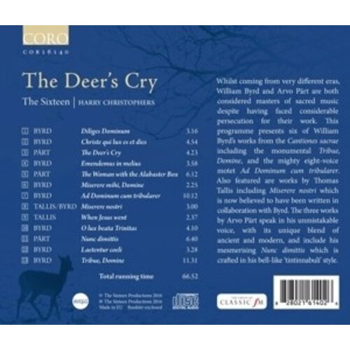 Coro Pärt, Byrd, Tallis: The Deer's Cry