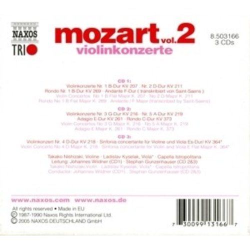 Naxos Mozart: Violinkonzerte