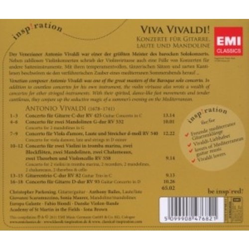 Erato/Warner Classics Viva Vivaldi! Musik F