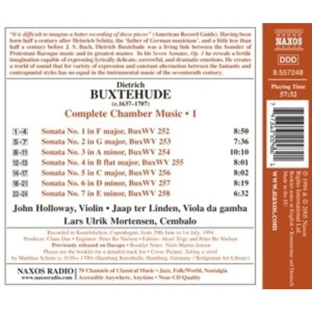 Naxos Buxtehude: 7 Sonatas, Buxwv 25