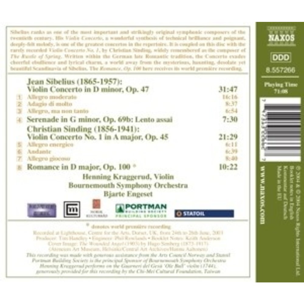 Naxos Sibelius: Violin Concertos
