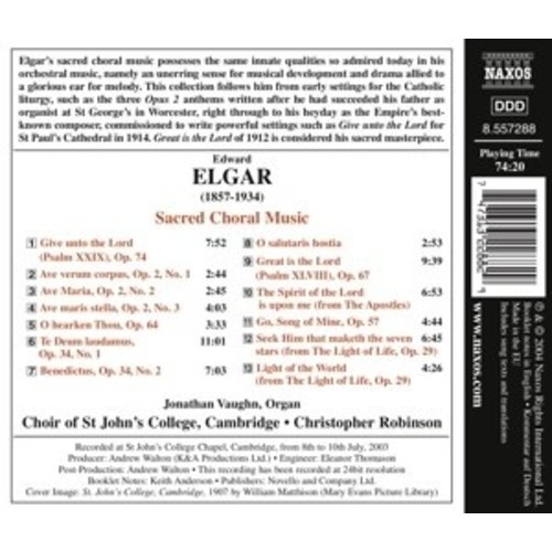 Naxos Elgar: Sacred Choral Music