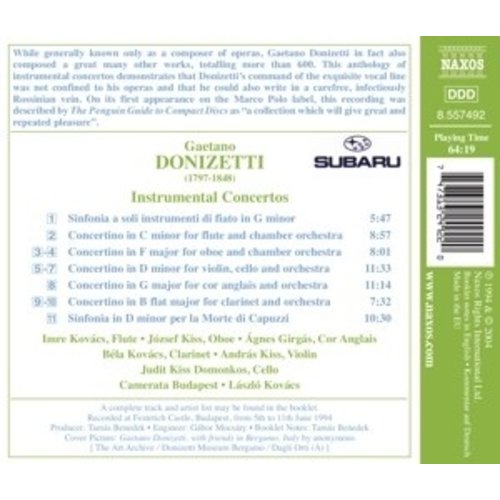Naxos Donizetti: Double Concerto / F