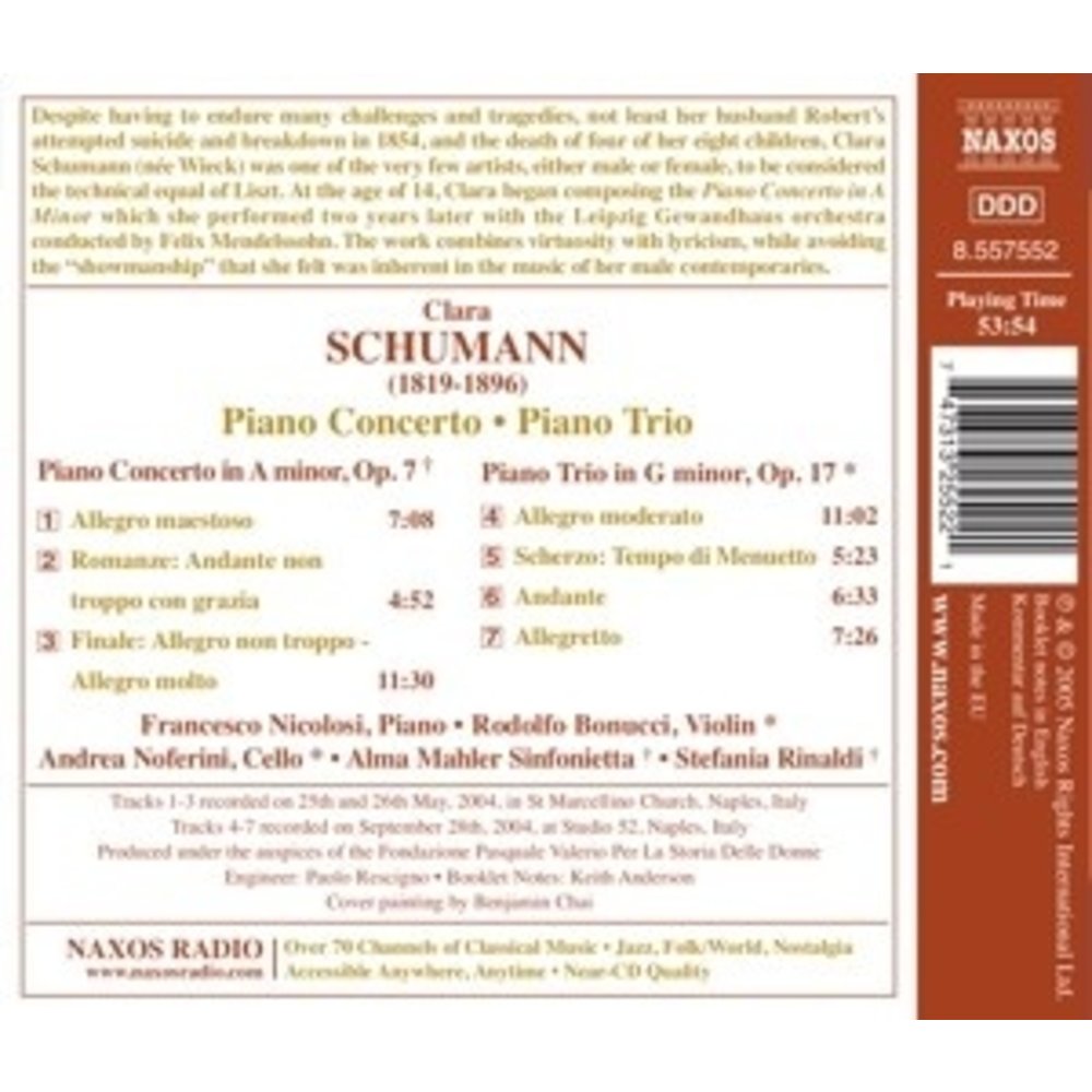 Naxos Schumann, C.: Piano Concerto