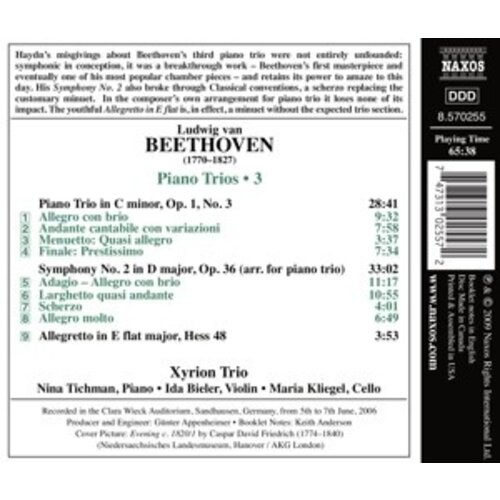 Naxos Beethoven: Piano Trios 3