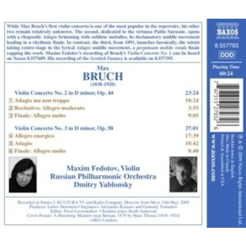 Naxos Bruch: Violin Concertos Nos.2+3