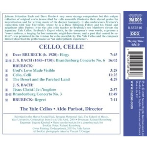 Naxos Cello,Celli ! : Bach & Brubeck