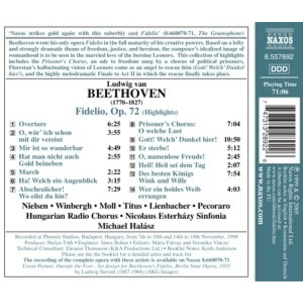 Naxos Beethoven: Fidelio(Highlights)