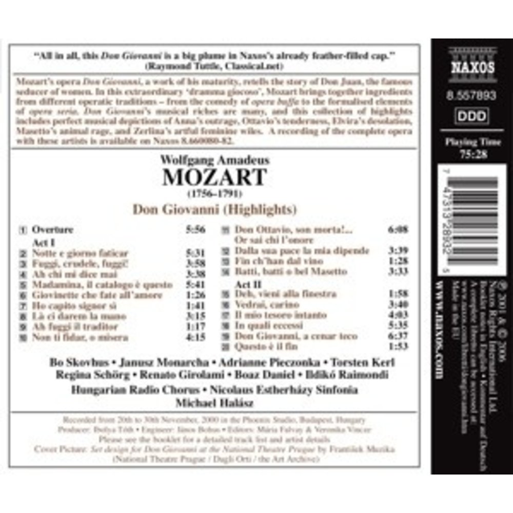 Naxos Mozart: Don Giovanni (Highl.)