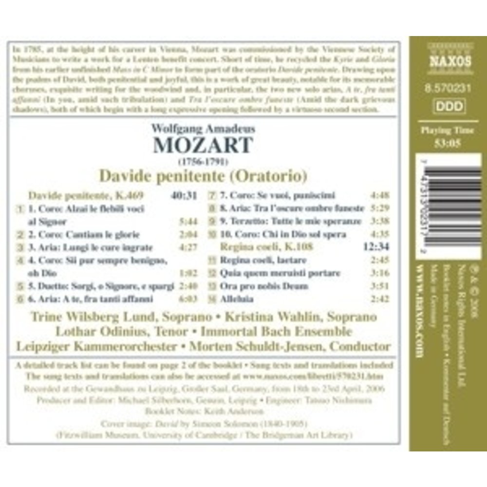 Naxos Mozart: Davide Penitente