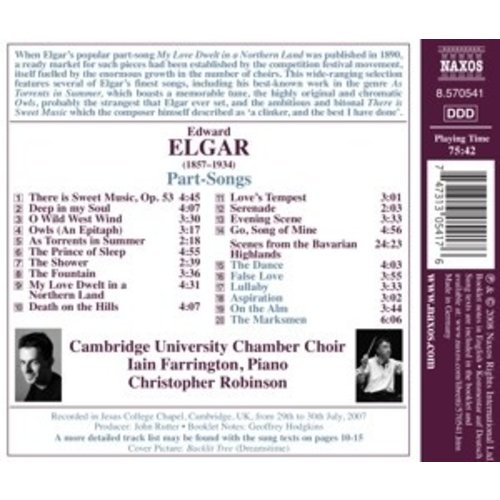 Naxos Elgar: Part-Songs