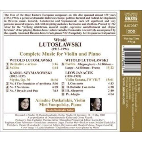 Naxos Lutoslawski: Music For Violin