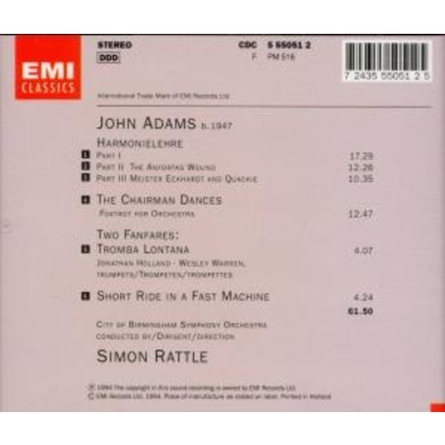 Erato/Warner Classics Adams: Harmonielehre