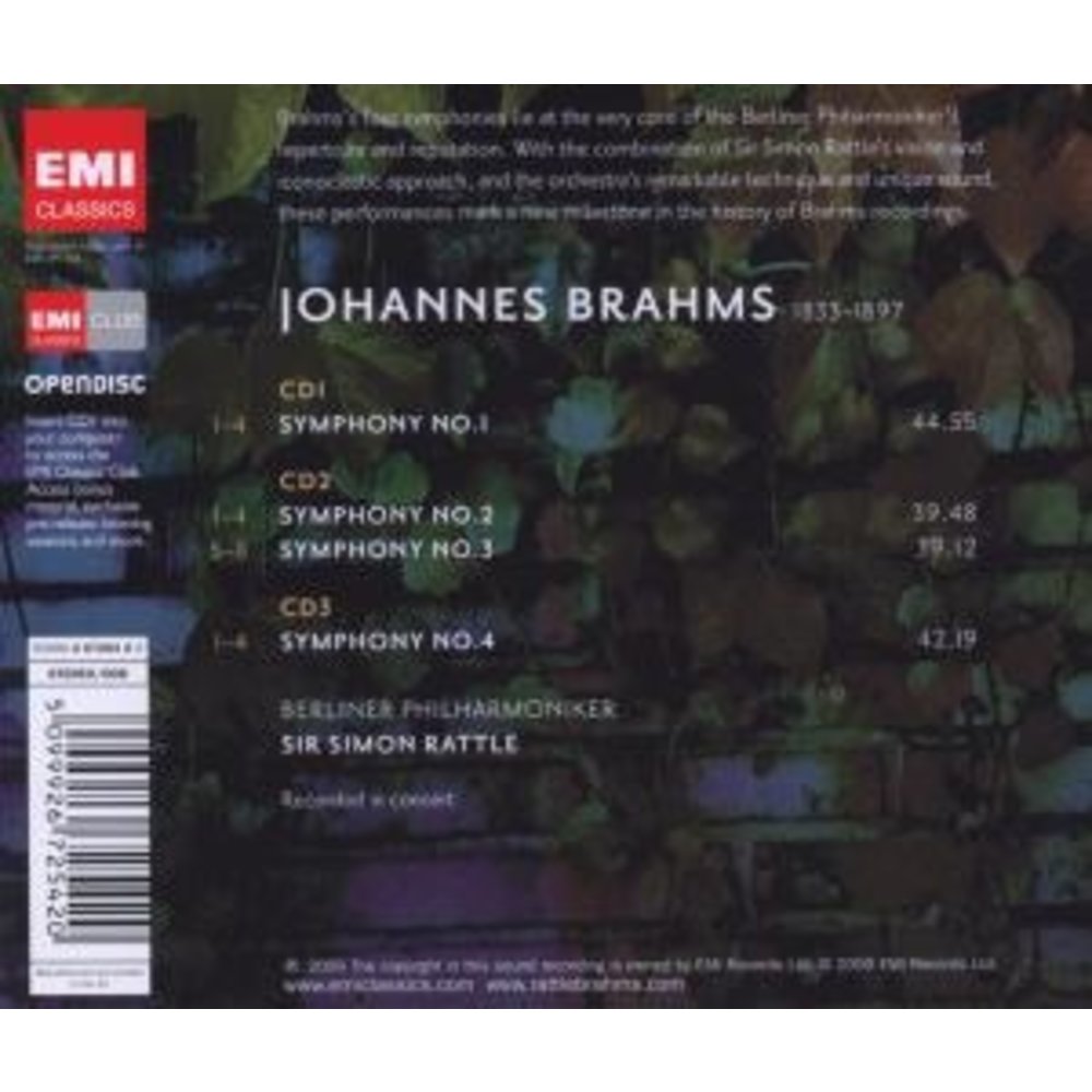 Erato/Warner Classics Brahms: The Symphonies