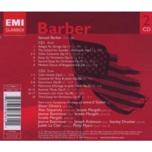 Erato/Warner Classics Barber: Orchestral Works