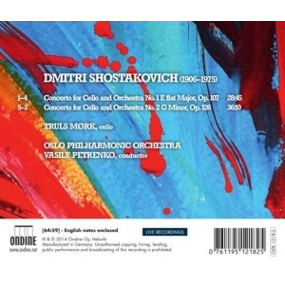 Ondine Cello Concertos 1 & 2