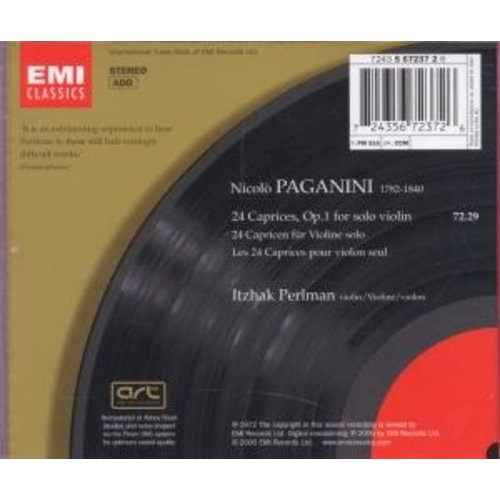 Erato/Warner Classics Paganini: 24 Caprices