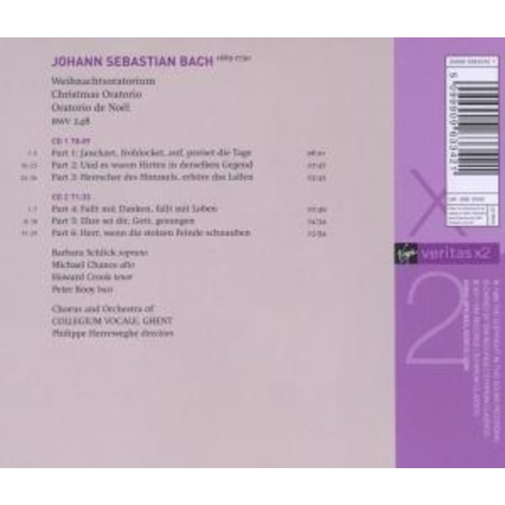 Erato/Warner Classics J.s. Bach : Christmas Oratorio