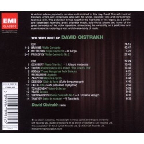Erato/Warner Classics The Very Best Of David Oistrak