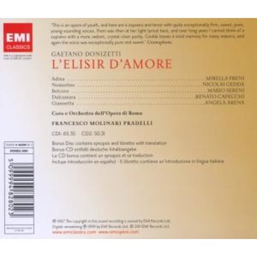 Erato/Warner Classics Donizetti: L'elisir D'amore