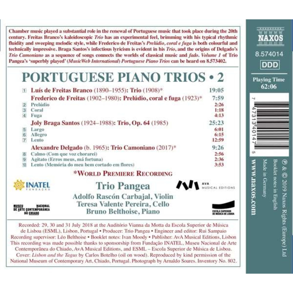 Naxos Portuguese Piano Trios, Vol. 2
