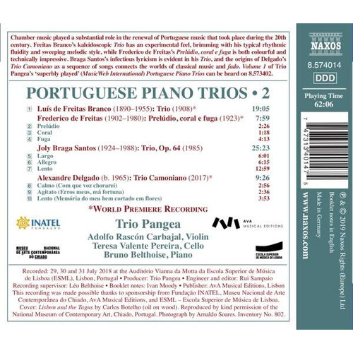 Naxos Portuguese Piano Trios, Vol. 2