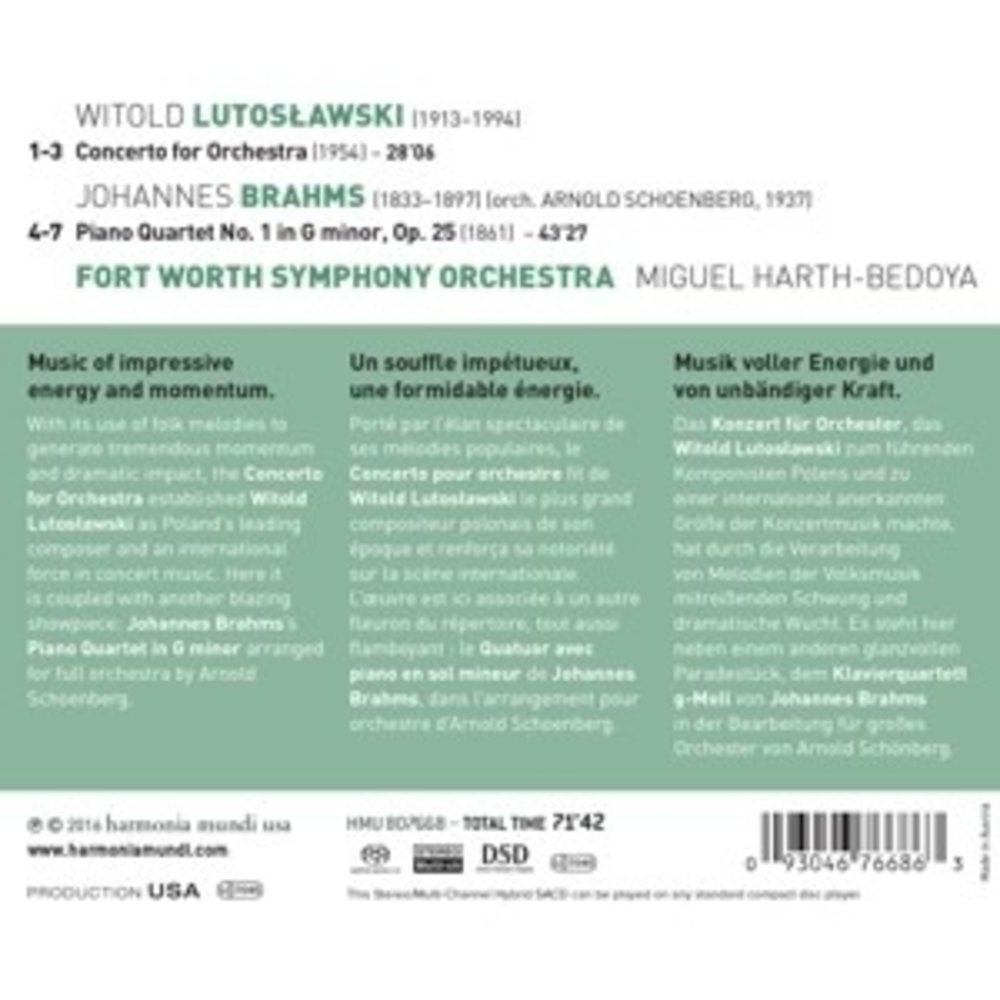 Harmonia Mundi Concerto For Orchestra