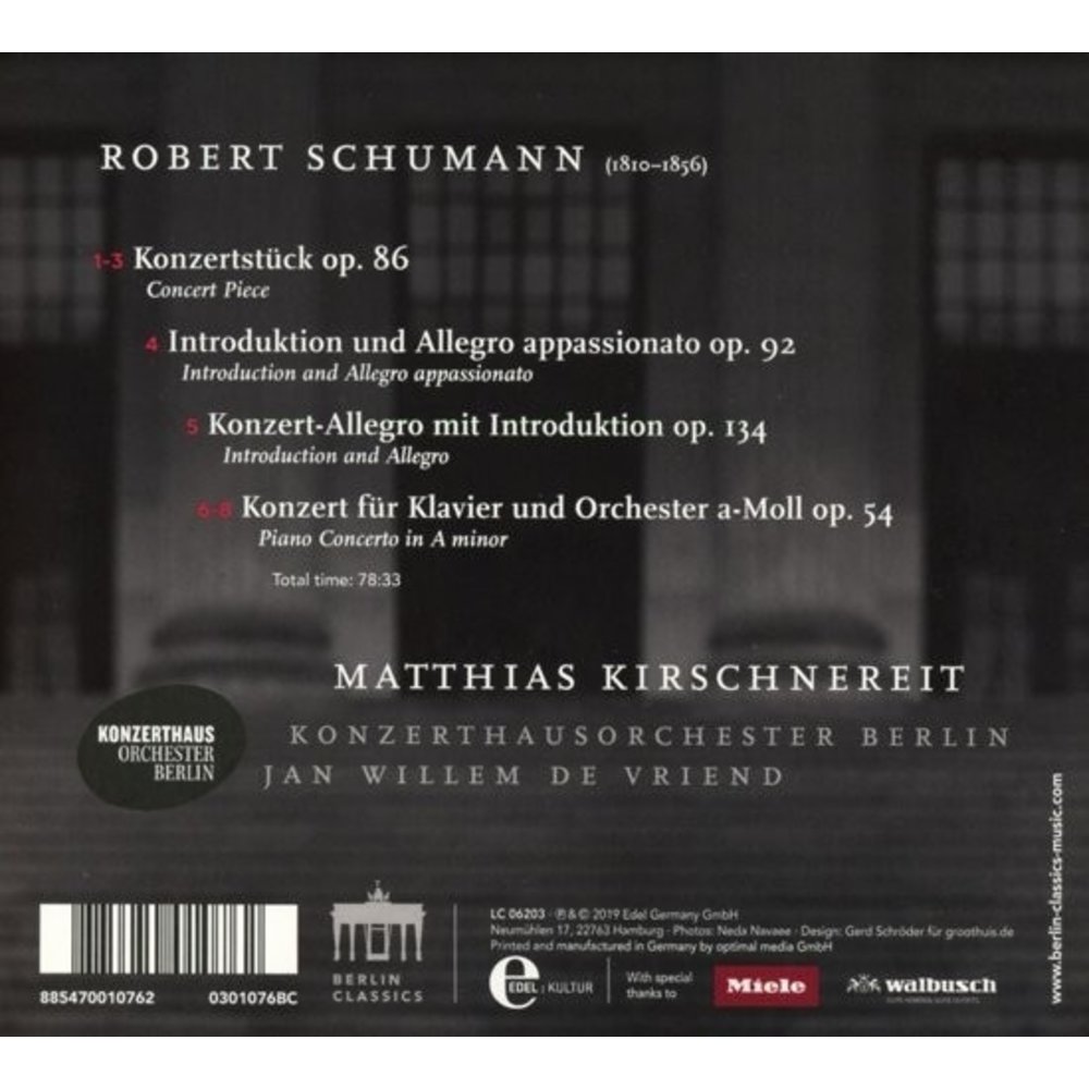 Berlin Classics Schumann: Concertant