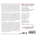 Harmonia Mundi Bien Que l'Amour:  Airs Serieux et à Boire Vol.1