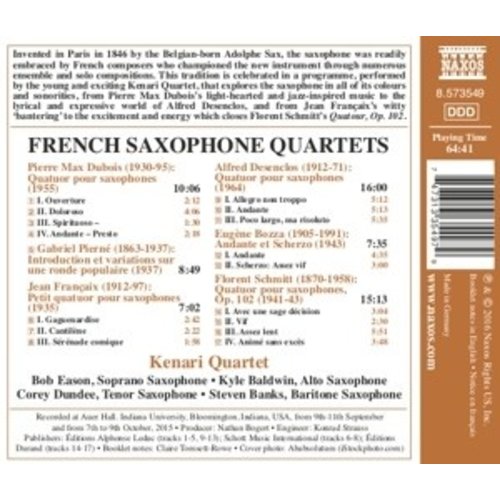 Naxos French Saxophone Quartets