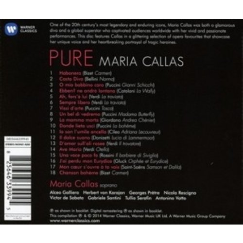 Erato/Warner Classics Pure Callas