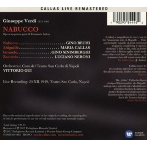 Erato/Warner Classics Nabucco (Napoli, 20/12/1949)
