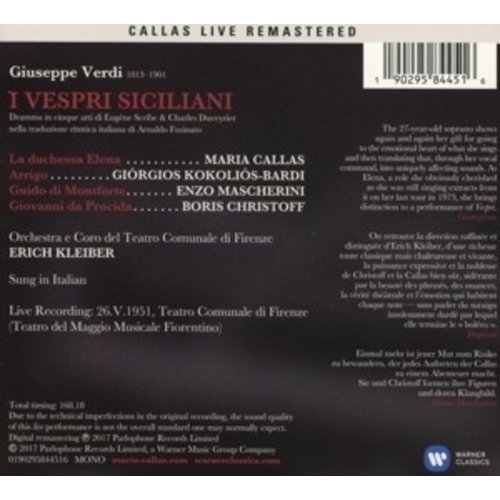 Erato/Warner Classics I Vespri Siciliani (Firenze, 1