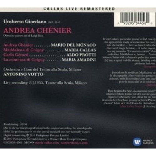 Erato/Warner Classics Andrea Chenier (Milano, 1955)
