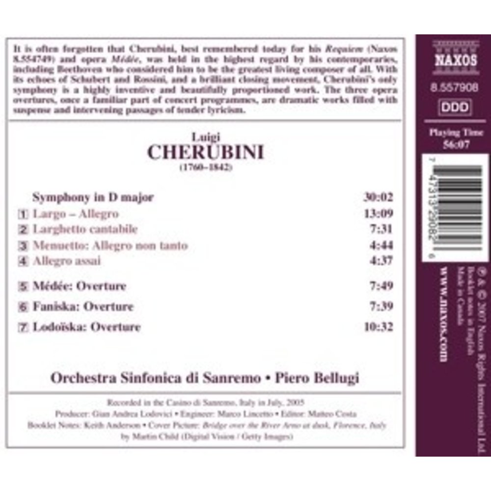 Naxos Cherubini: Symphony In D Major