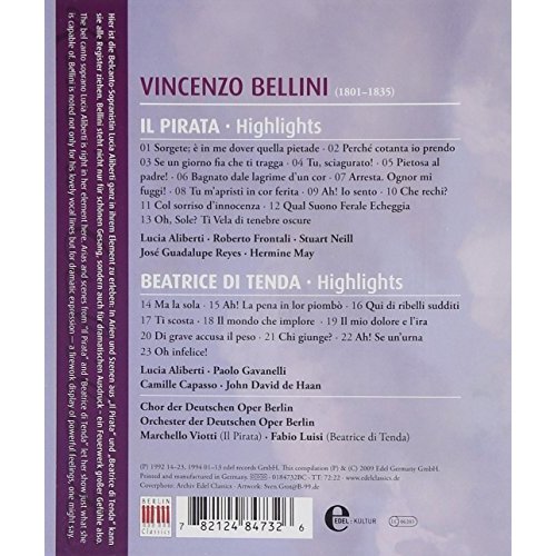 Berlin Classics Lucia Aliberti Sings Bellini