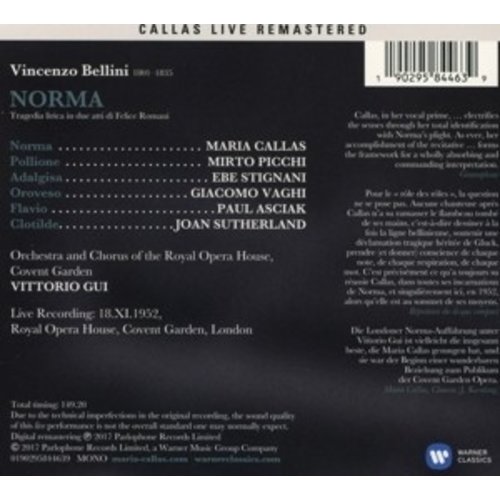 Erato/Warner Classics Norma (London, 18/11/1952)