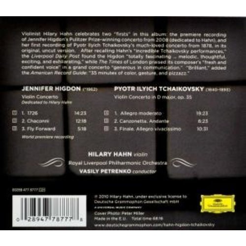 Deutsche Grammophon Higdon / Tchaikovsky: Violin Concertos