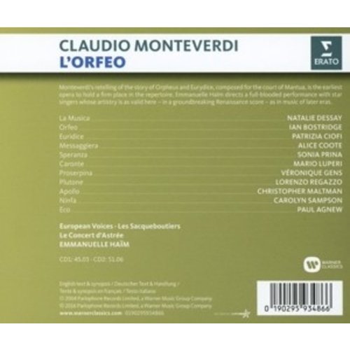 Erato/Warner Classics L'orfeo