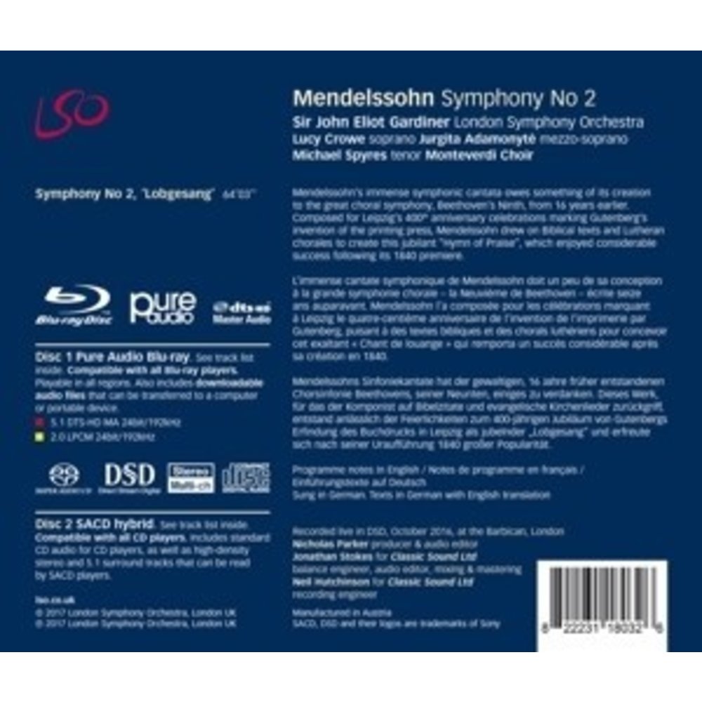 LSO LIVE Symphony No 2 "Lobgesang"