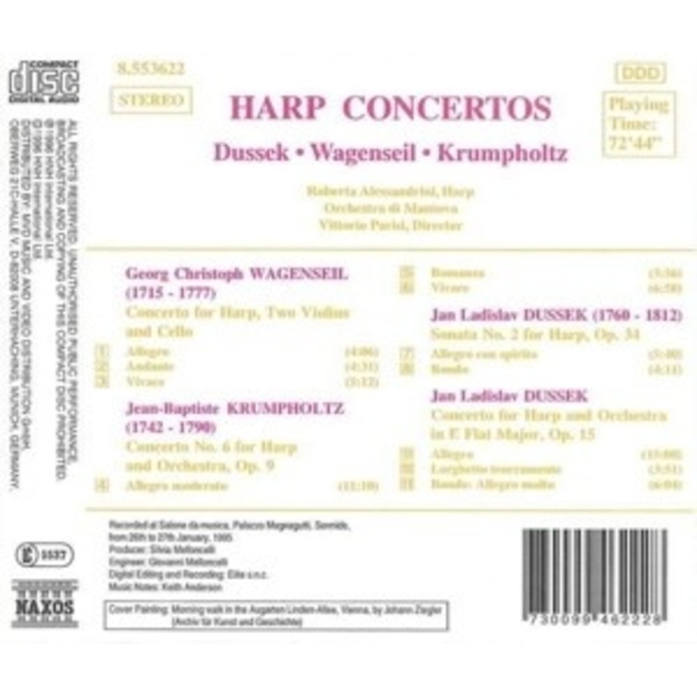 Naxos Dussek Etc.: Harp Concertos
