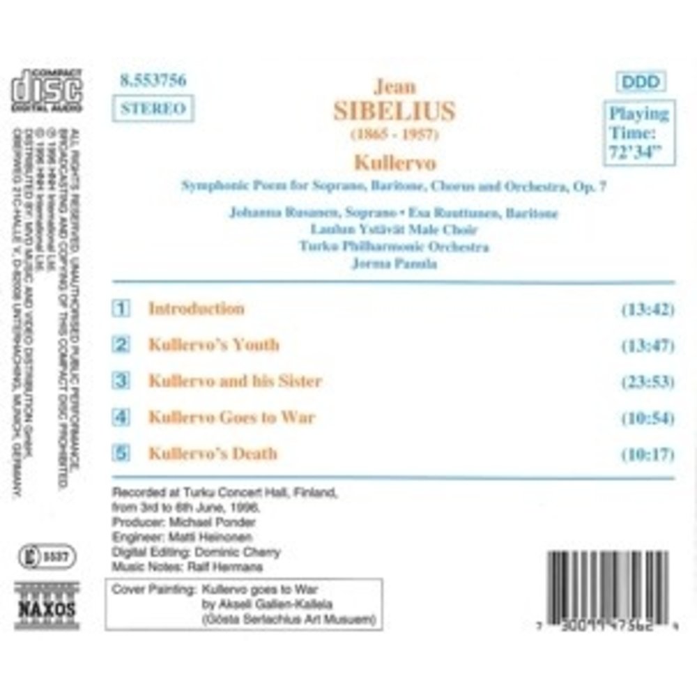 Naxos Sibelius: Kullervo