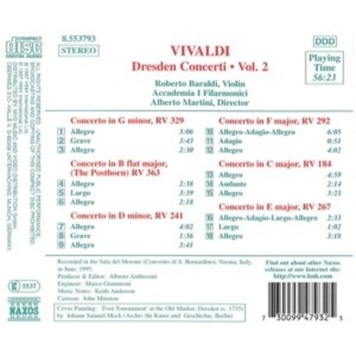 Naxos Vivaldi:dresden Concerti Vol.2