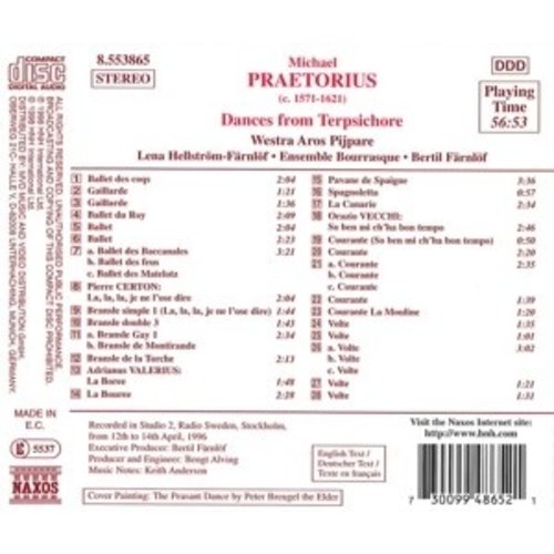 Naxos Praetorius:dances From Terpsic